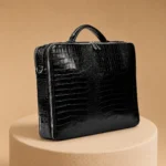 کیف اداری/لپ‌تاپ چرم طبیعی (طرح کروکو)