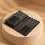 کیف پول کتی چرمی مردانه کروکو آوش چرم